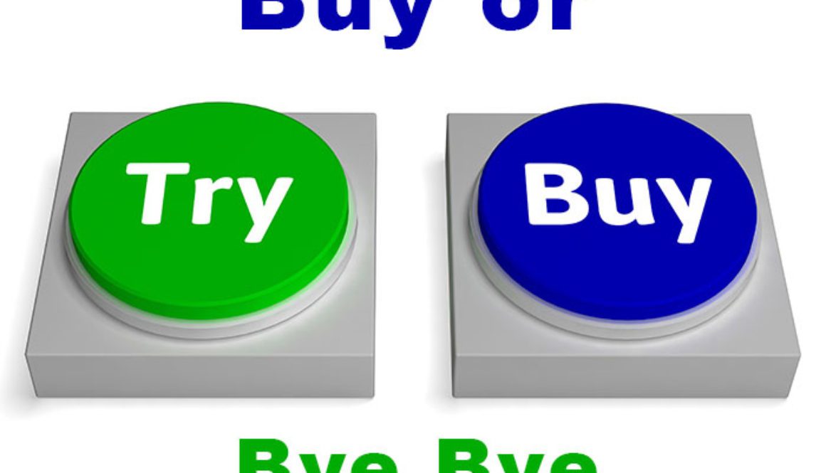Try Buy Buttons Shows Trying Or Buying