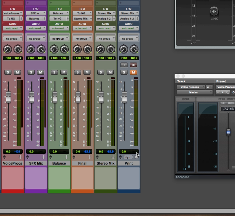 Soundguy mixer window