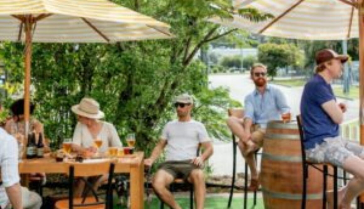 Guests at Sunshine Coast Brewery