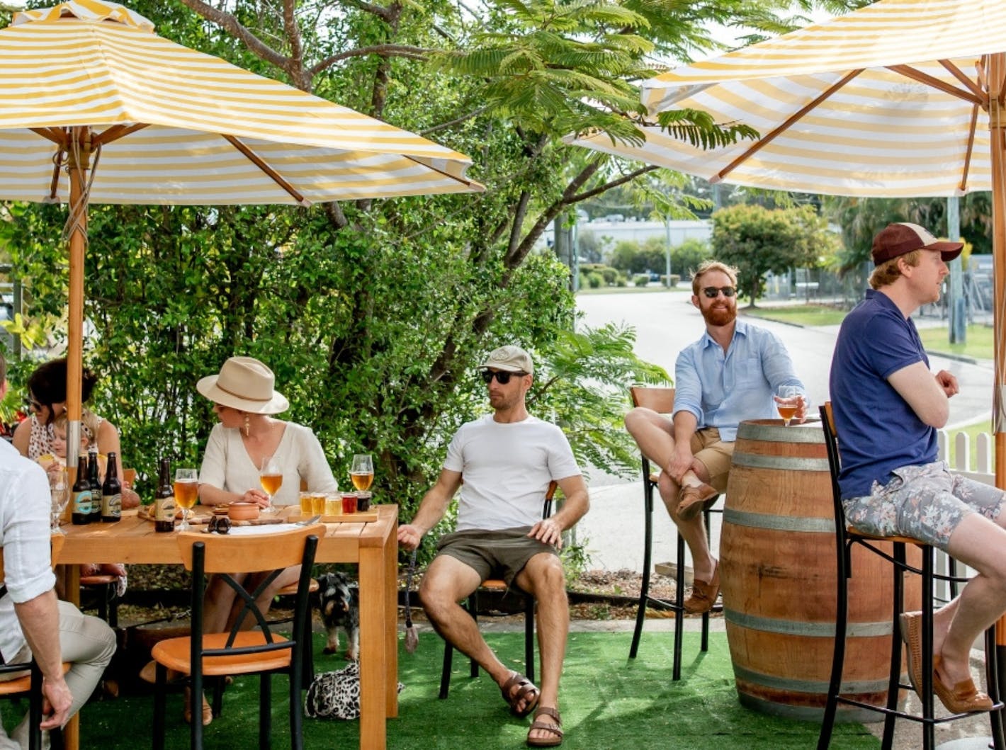 Guests at Sunshine Coast Brewery